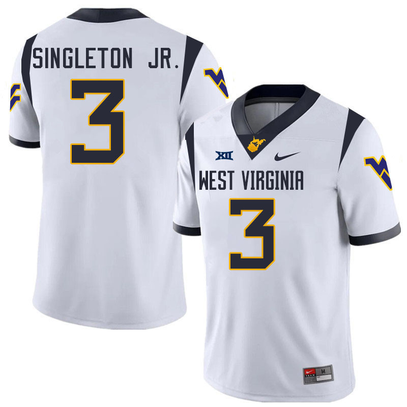 Oran Singleton Jr. WVU Jersey,West Virginia Mountaineers #3 Oran Singleton Jr. Jersey Youth College-